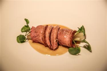 Sant Pau, Challans Duck with Swiss Chard & Wild Celery