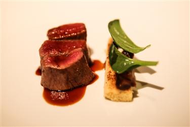 Sant Pau, Deer Loin Medium-Rare Roasted, Parsnip & Fruit Confit